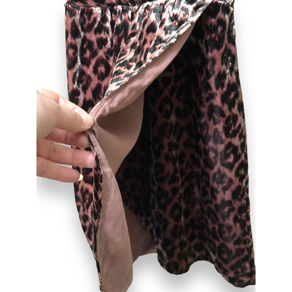 J Crew Velour Faux Wrap Animal Print Short Sleeve Dress Size 00 - Picture 6 of 10